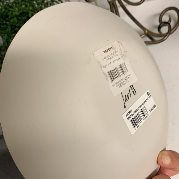 Jars Reflets D’argent gris soup plate 20cm green - Picture 3 of 10